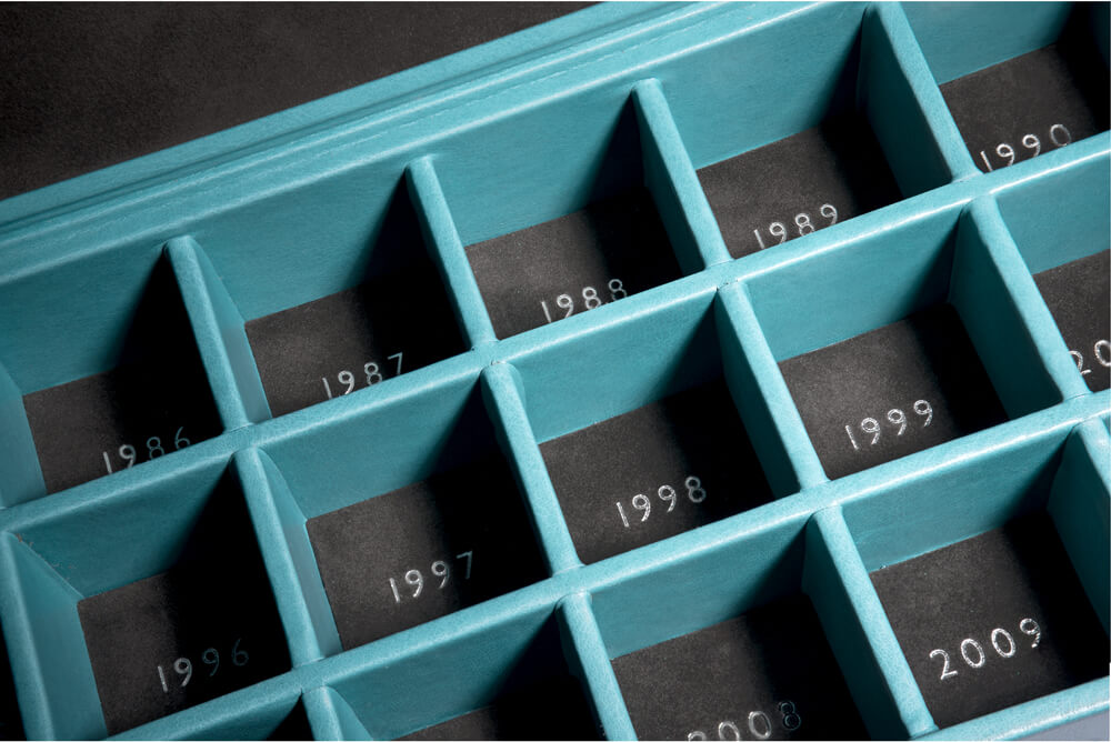 Year Detailing in Silver